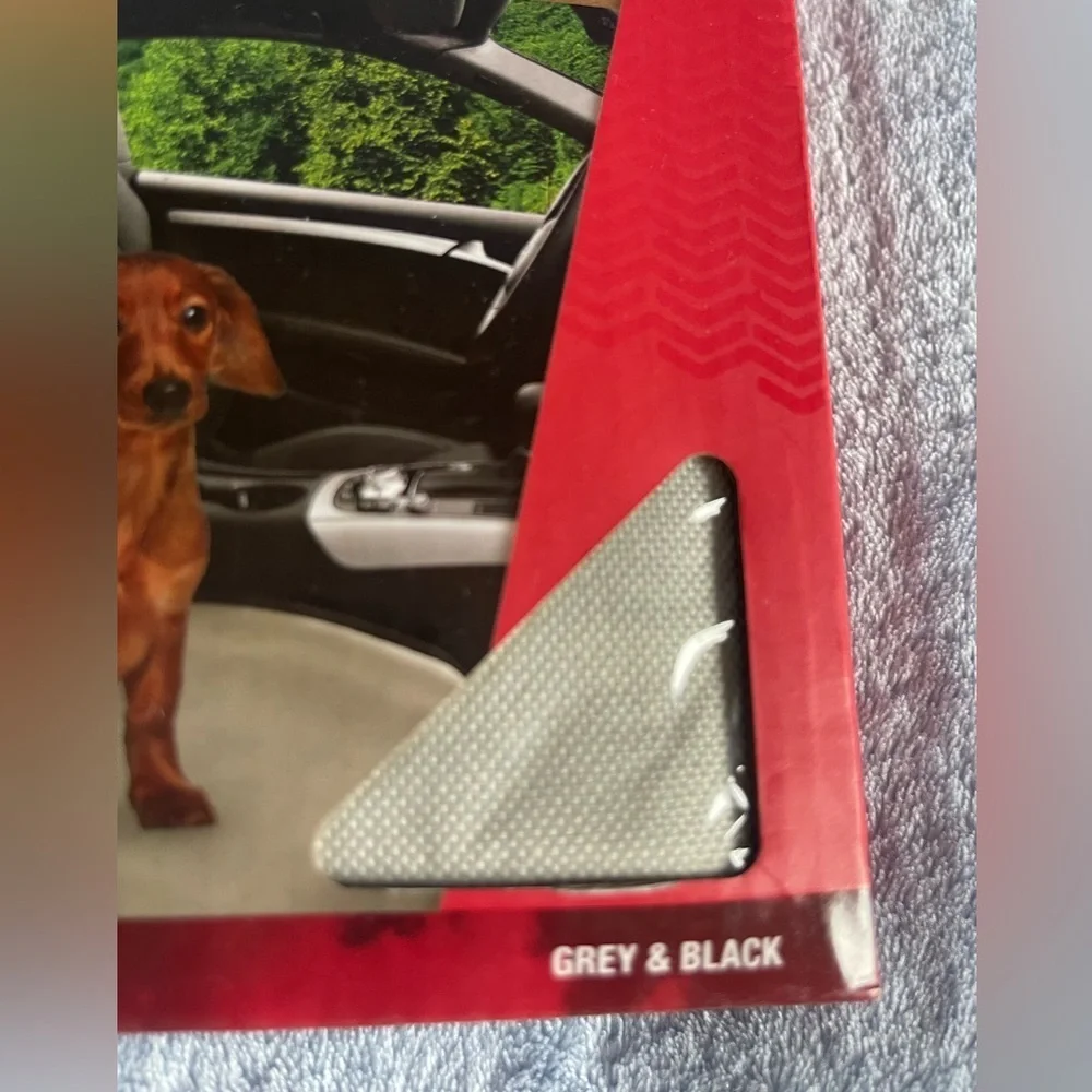 Avalanche Gray & Black Waterproof Pet Seat Cover